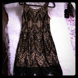 Black lace dress
